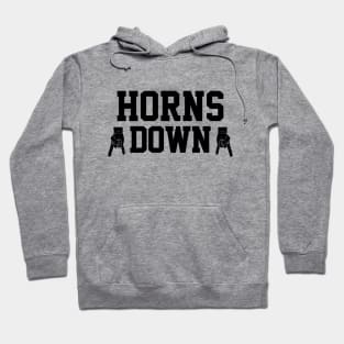 Horns Down - Purple/Black Hoodie